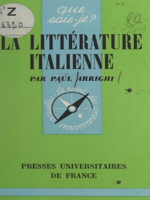 cover image of La littérature italienne